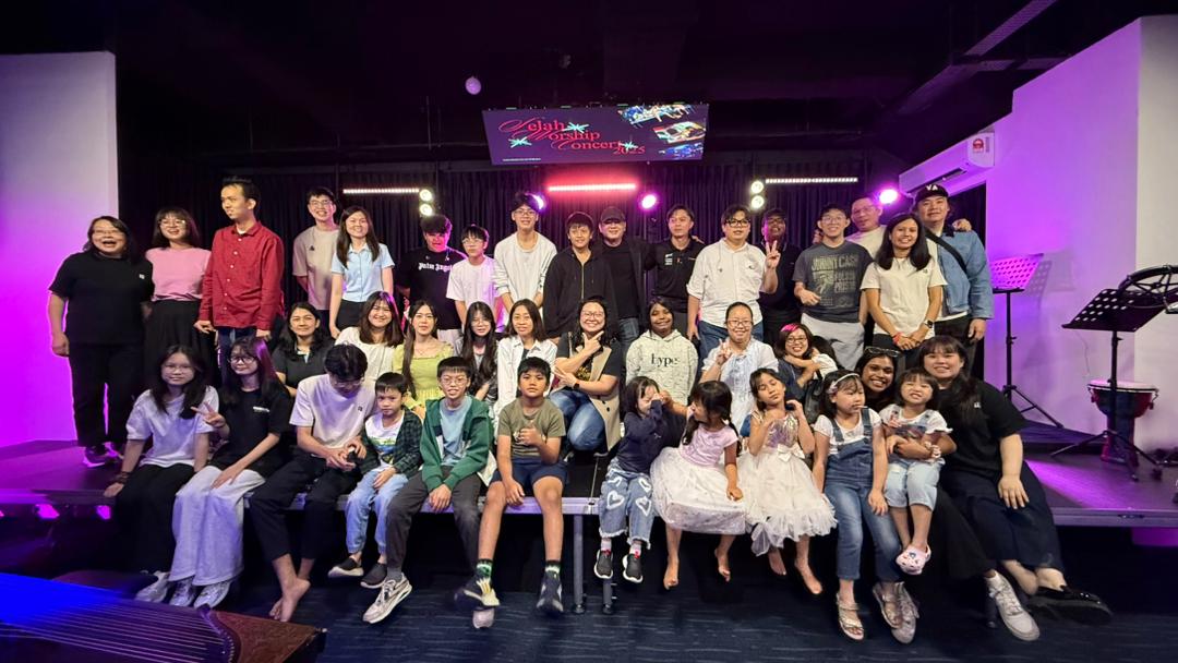 Teachers and students at Selah Worship Concert
